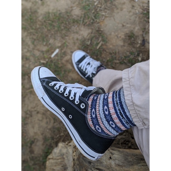 GIÀY CONVERSE TRẮNG ĐEN CỔ THẤP