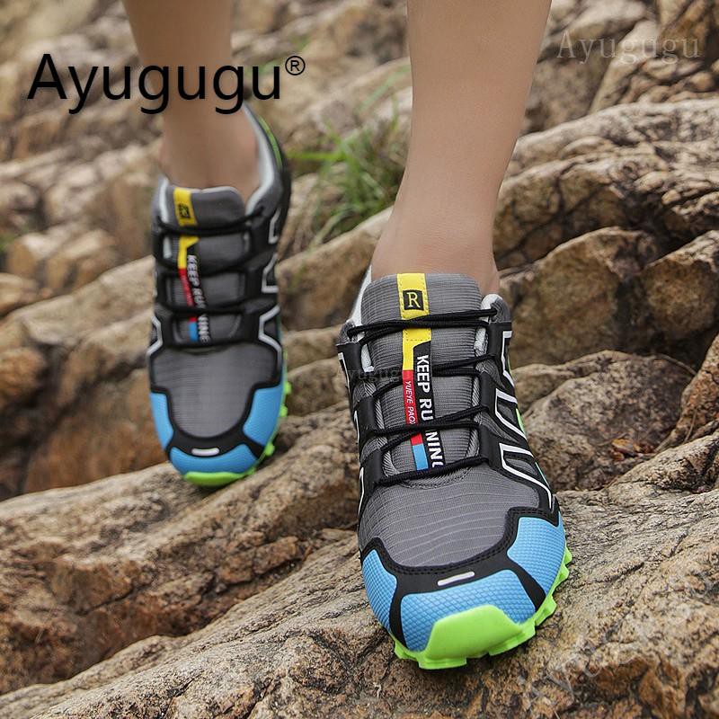 Giày thể thao chống mài mòn Giày đi bộ đường dài Giày chống trượt Trekking Tốc độ Off-Road 3 Giày chạy bộ cho nam Kích thước lớn 39-47 48