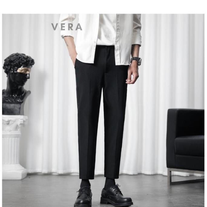 Quần tây học sinh ống suông vừa, thoải mái vận động, chất vải co giãn 4 chiều phù hợp đi học, dạo phố | BigBuy360 - bigbuy360.vn