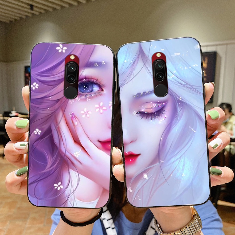Ốp lưng điện thoại xiaomi redmi 8 in hình phong cách nữ sang chảnh