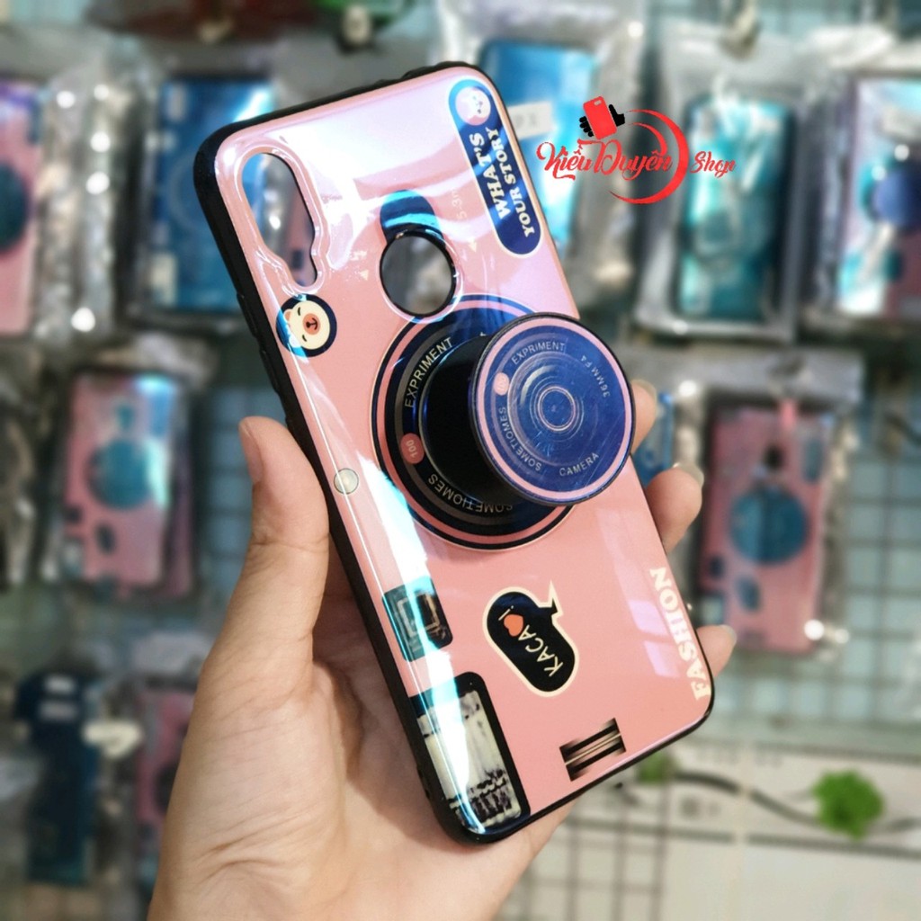 Ốp lưng Xiaomi Redmi Note 7 hình máy ảnh kèm giá đỡ và dây đeo