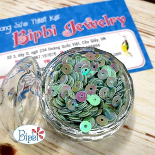 Kim sa 4mm xanh ngọc nhạt