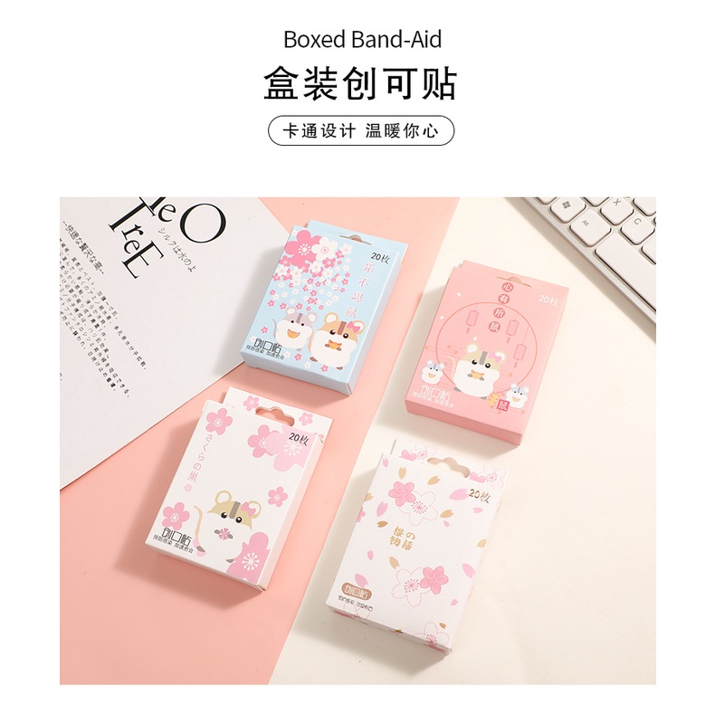 HỘP 20 MIẾNG Băng keo cá nhân urgo cute dễ thương hàn quốc chống nước hoạt hình