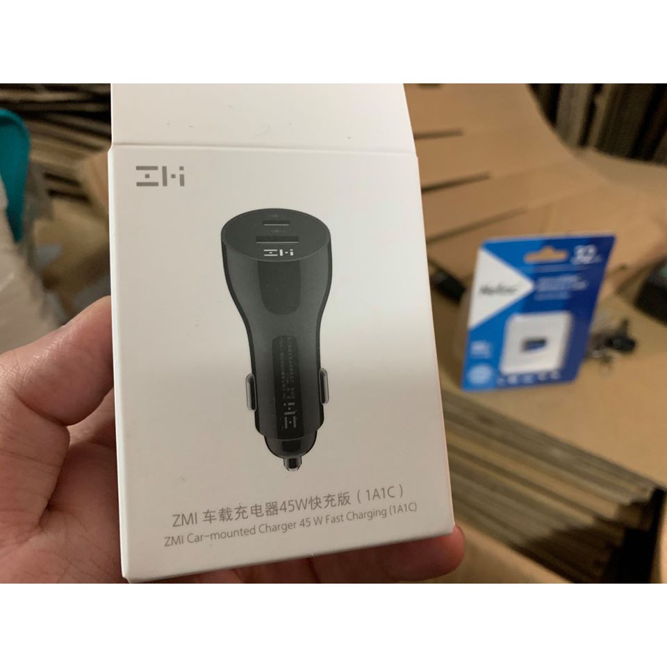Sạc Ô Tô Nhanh 2 cổng USB 45W  𝗫𝗶𝗮𝗼𝗺𝗶 ZMI AP721 - Tẩu sạc xe hơi nhanh 45w  Mi 2 USB ZMI AP721  -  MiHouse