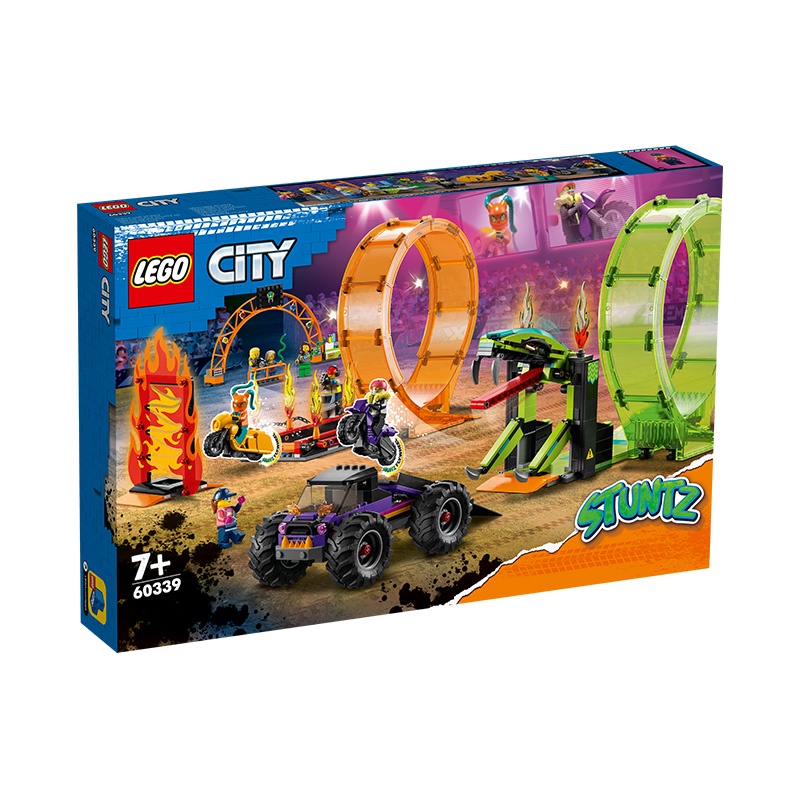 Đồ Chơi LEGO Vòng Đua Kép Mạo Hiểm 60339 (226 chi tiết)