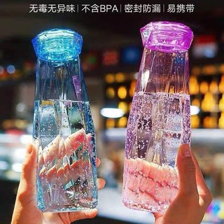Bình nước thủy tinh kim cương dung tích 500ml