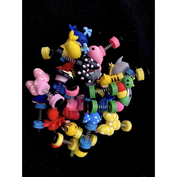 Jibbitz charm sticker 3d, lò xo 3d  gắn dép