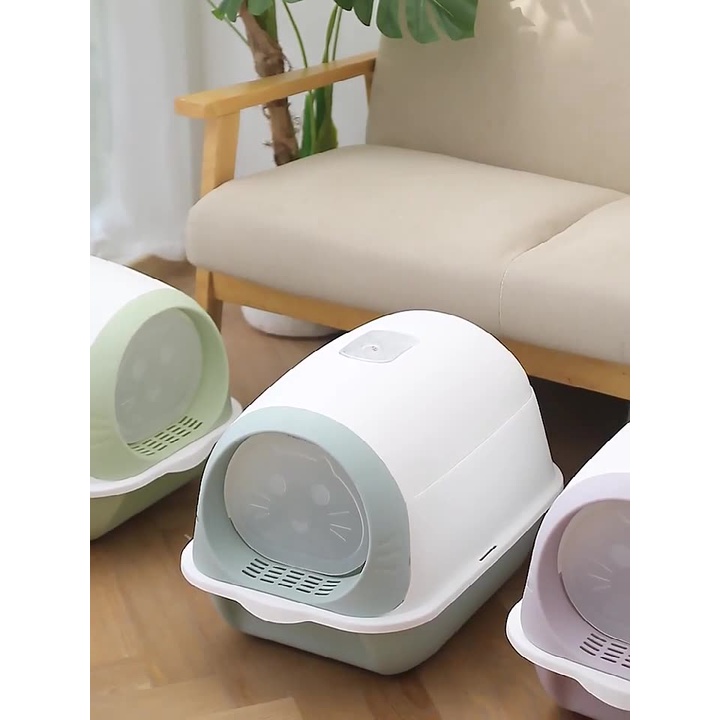 Nhà Vệ Sinh Khép Kín 1 Cửa Cho Mèo Happy Cat Tháo Lắp Dễ Dàng NVS5037 MIAOCAT