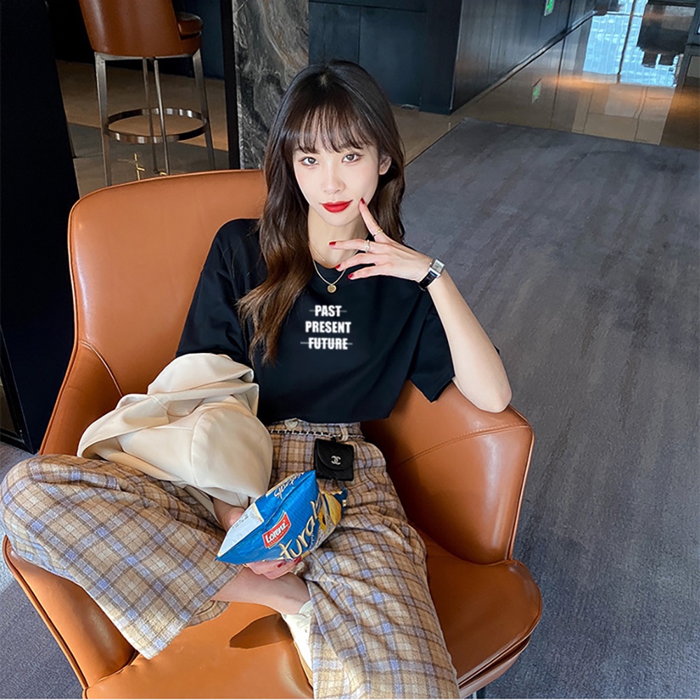 Áo thun tay lỡ nam nữ Past Present Future Unisex form rộng COYO CY022