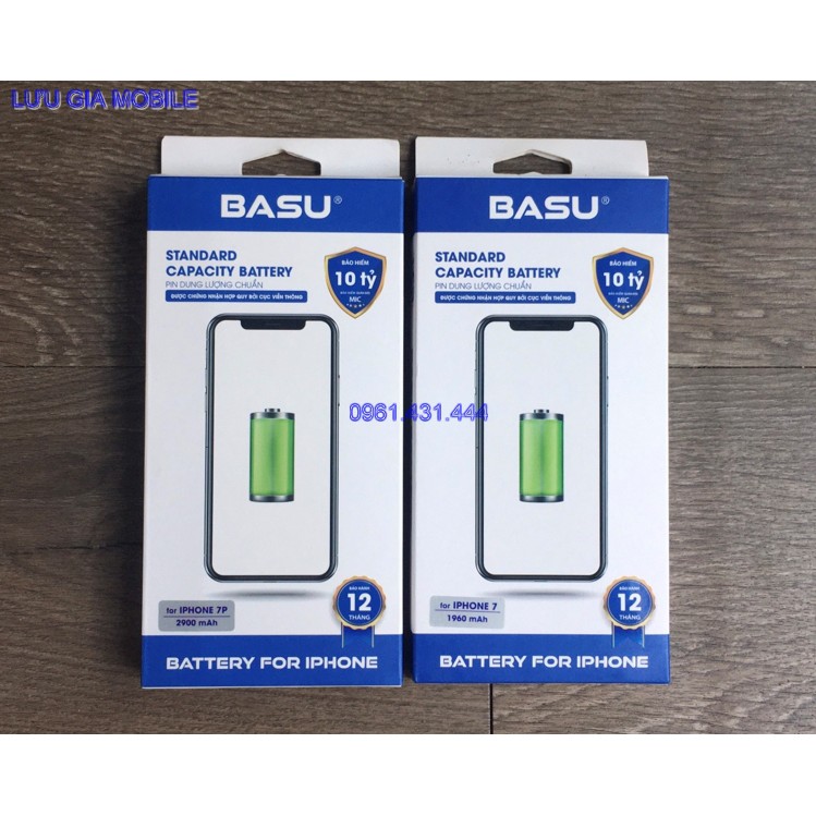 [RẺ VÔ ĐỊCH]Pin ĐT táo 5/5s/6/6s/6+/6s+/7/7+/8/8+/X/XSMax BASU tiêu chuẩn xuất khẩu EU + Bảo hành 12 tháng