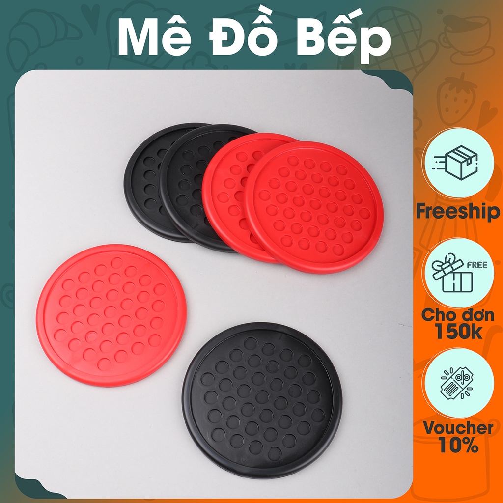 Đế lót ly cao su tổ ong Bam House chống trượt tiện lợi cao cấp LLTO02 – Gia dụng bếp
