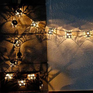 Dây đèn led trang trí decor đẹp mẫu lồng hoa
