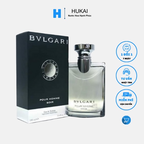Nước hoa nam BVLGARI pour homme soir 100ml - Sang chảnh mạnh mẽ