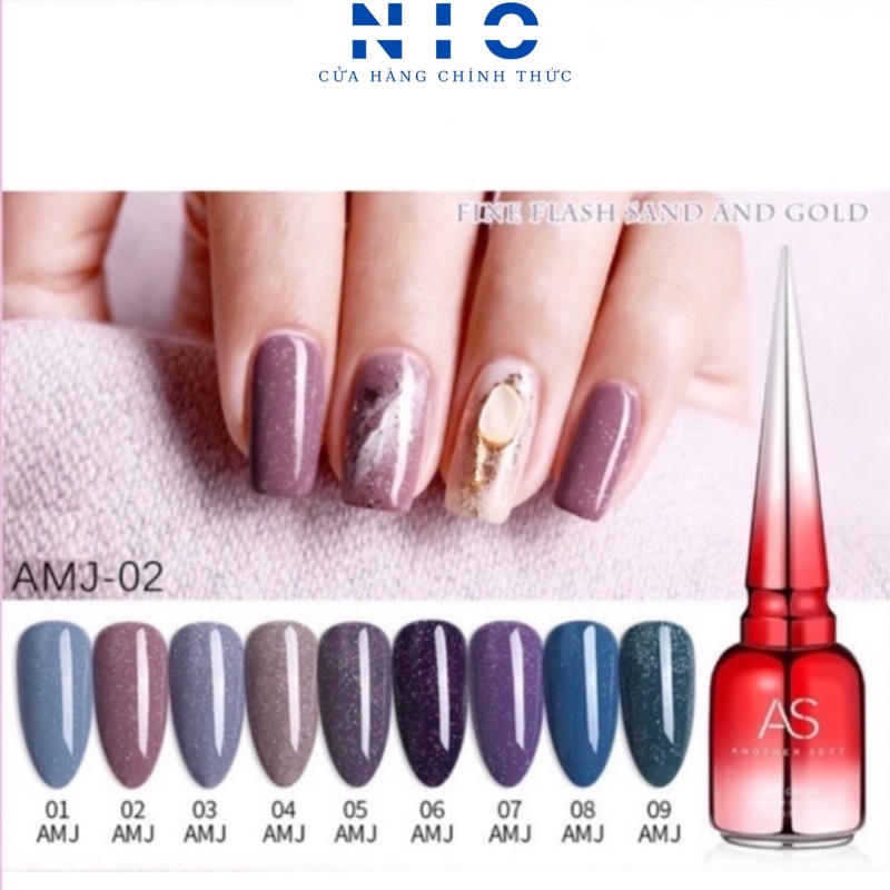 Sơn gel AS giả bột mã AMJ ( chai đỏ )