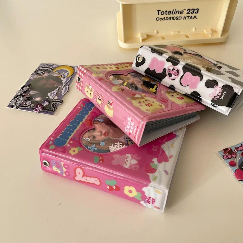 Album Đựng Ảnh 3 Inch 40 Ngăn Hình Trái Tim Giá Đỡ