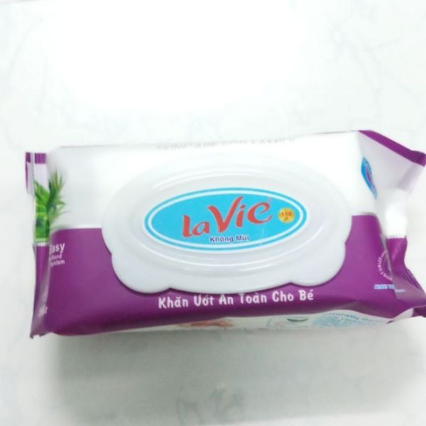 Khăn ướt không mùi villa - lavie 125g