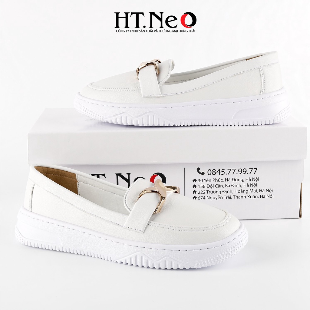 Giày da nữ -  giày nữ HT.NEO da bò mềm mại, thiết kế nơ da nhẹ nhàng, tiện lợi  và trẻ trung NU118
