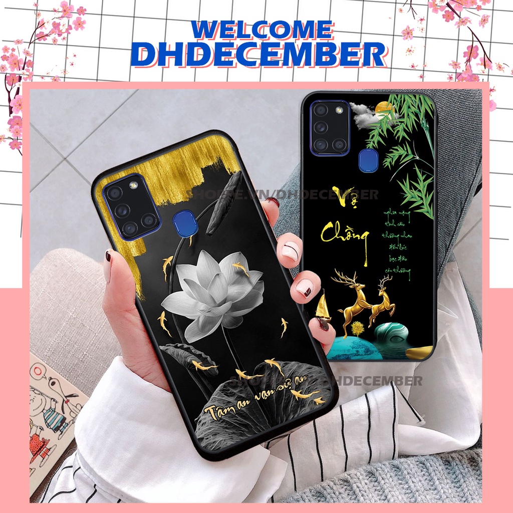 Ốp lưng Samsung Galaxy A21S in hình thư pháp tâm an vạn sự an ,mã đáo thành công SIÊU CHẤT