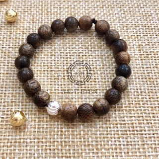 Vòng Trầm Cho Bé mix Charm Bạc ( Tặng Hộp ) 🥰🥰🥰