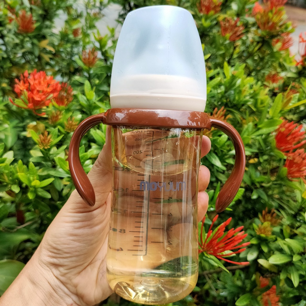 Bộ phụ kiện tay cầm, ống hút, nắp trữ, Bình sữa Moyuum HÀN QUỐC/ Bộ phụ kiện chuyển đổi Moyuum
