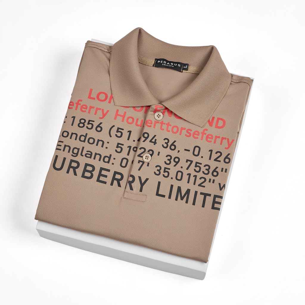 Áo thun polo nam cổ bẻ PEGASUS LONDON, cotton cá sấu poly, form big size từ 50 đến 95kg - THE BASIC