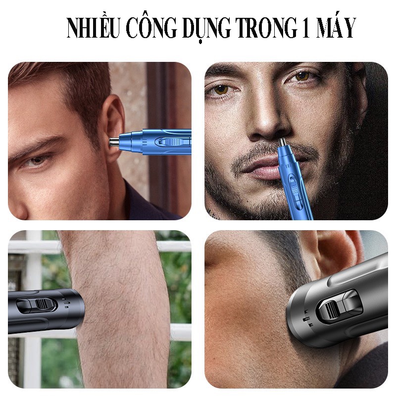 Máy cạo râu tỉa lông mũi đa năng 2 in 1 Kemei 6511