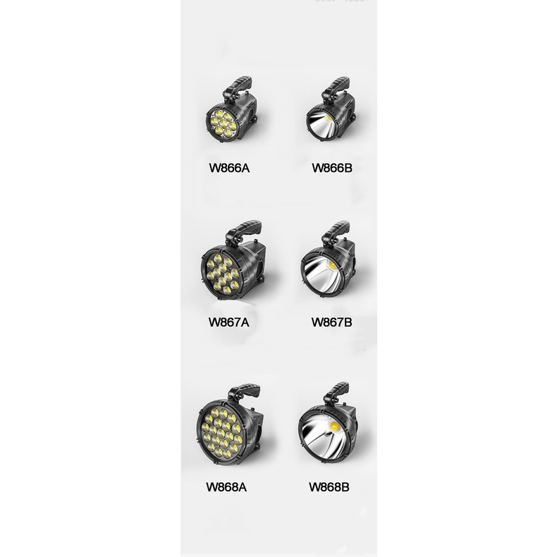 SMILING SHARK Đèn pin cầm tay W86 10000LM siêu sáng sạc lại được tiện lợi
