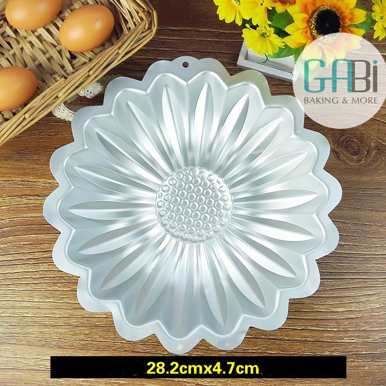 Khuôn gato 3D hoa hướng dương