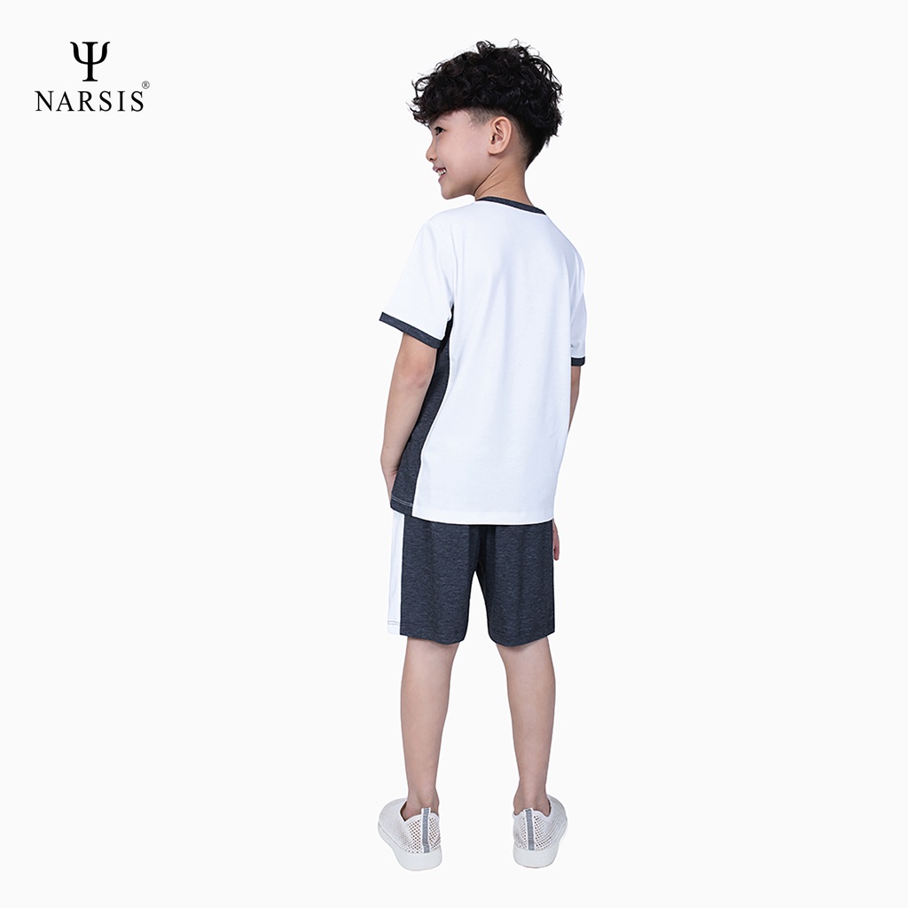 Bộ cộc tay bé trai nhiều mẫu Narsis KE1034 KE1035 KE1036 vải cotton mềm mịn mát