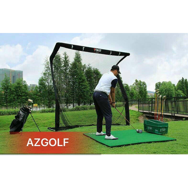 Khung tập golf tại nhà chữ Z PGM kích thước 2.5m x 2.5m - tặng kèm thảm tập golf và bóng tập, tee cao su