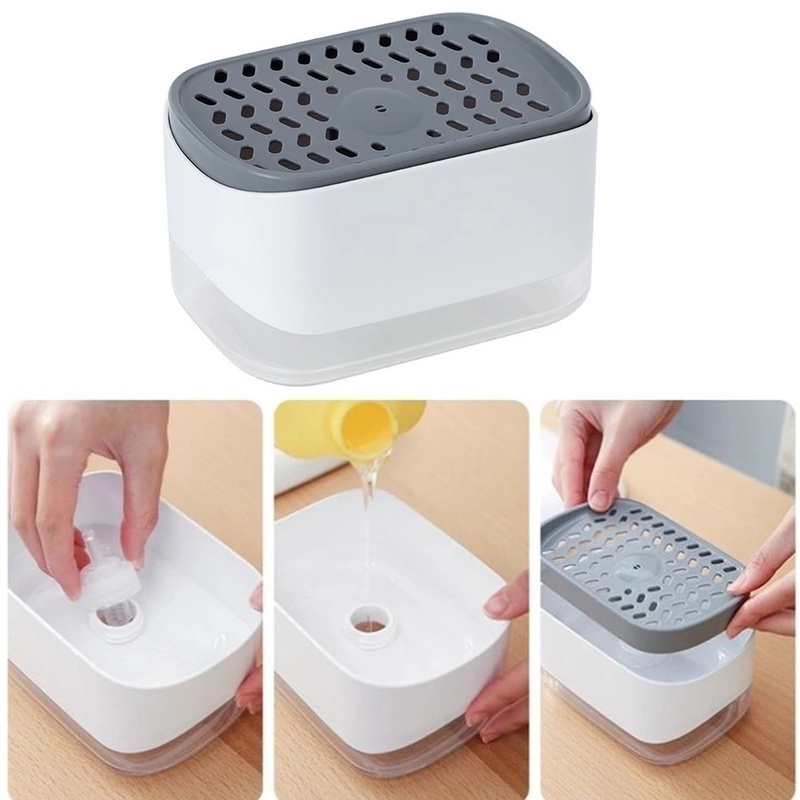 Giá Đỡ Đựng Xà Phòng Có Ngăn Đựng Xà Phòng Dạng Nhấn Tiện Dụng