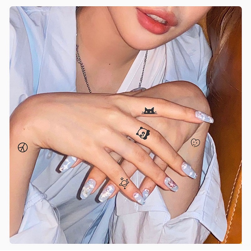 Bộ 32 hình xăm mini dán tạm thời unisex chống thấm nước có thể kéo dài đến 15 ngày JIAMIN Magic Tattoo