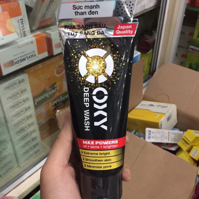 Sữa rửa mặt oxy