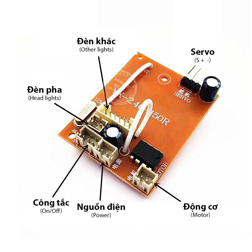 Mạch điều khiển lắp cho xe MN99s tỉ lệ 1:12