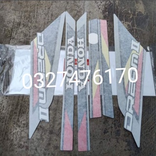 Bộ tem hồng chữ lớn xe DREAM thái zin chính hãng