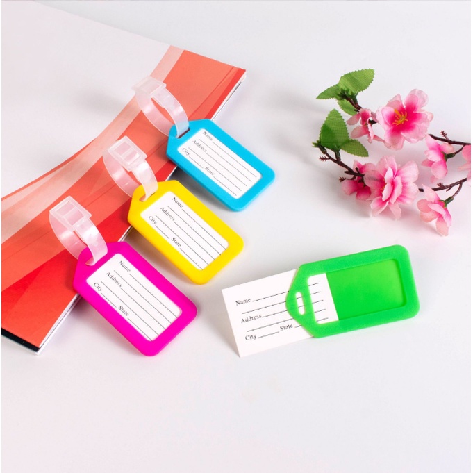 Thẻ hành lý Name tag bảng tên dùng để ký gửi hàng hóa đi du lịch