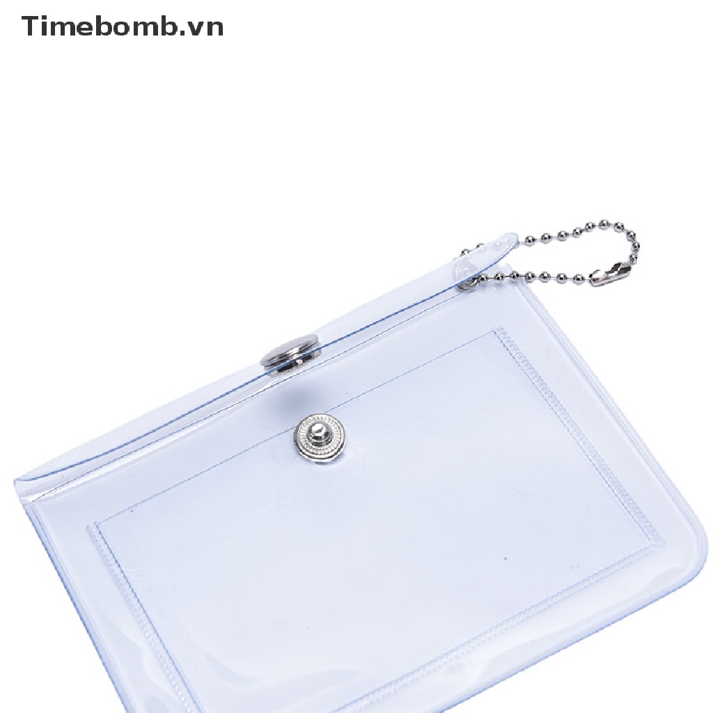 Ví Đựng Thẻ mini Bằng PVC Trong Suốt Lấp Lánh