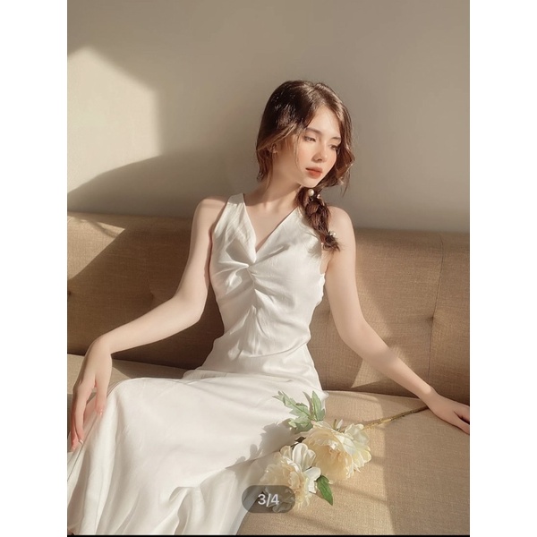 Đầm Sát Nách Xoắn Ngực EDINI