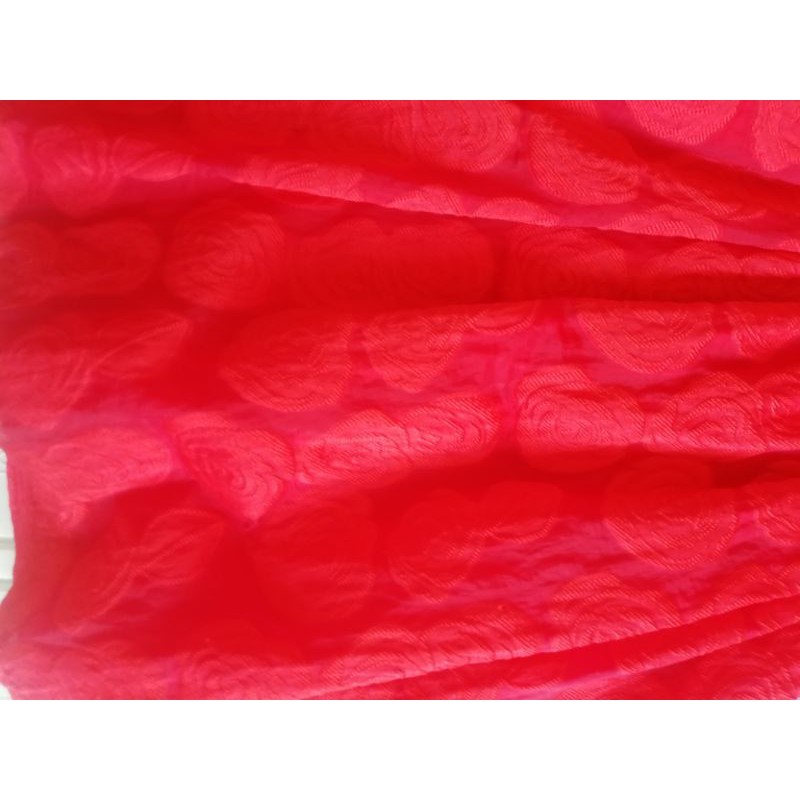 Đầm gấm đỏ tết 150k