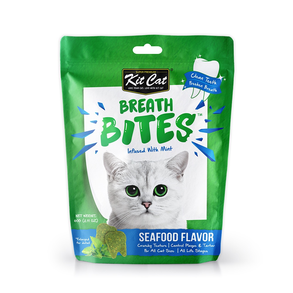 KITCAT BREATH BITES Viên nhai sạch răng cho mèo