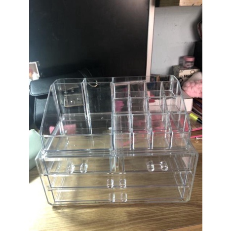 Kệ Đựng Mỹ PhẩmFREESHIP Khay đựng mỹ phẩm Bằng Nhựa MICA 4 Tầng Size Lớn