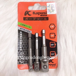 BỘ 3 ĐẦU CHUYỂN KAPUSI 1/4 3/8 1/2