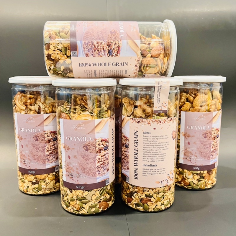 GRANOLA truyền thống &amp; siêu hạt (500gr)