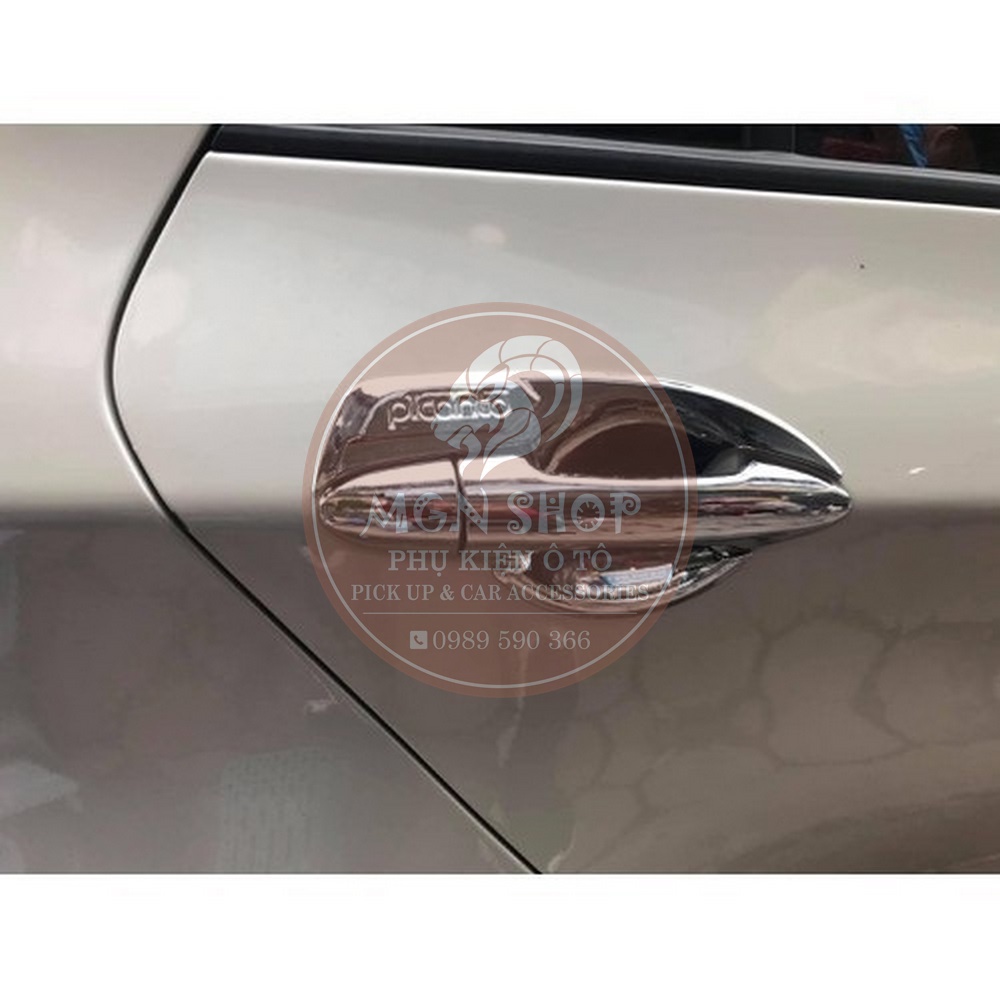 [Ốp tay nắm cửa] [Ốp hõm cửa] [Kia Morning 2012 - 2021] [màu bạc]