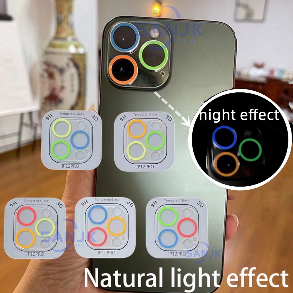 Tất Cả Mới!! Miếng Dán Bảo Vệ Camera Sau Điện Thoại Dạ Quang Dành Cho iphone 11-13 pro max