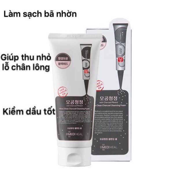 Sữa rửa mặt than hoạt tính Mediheal