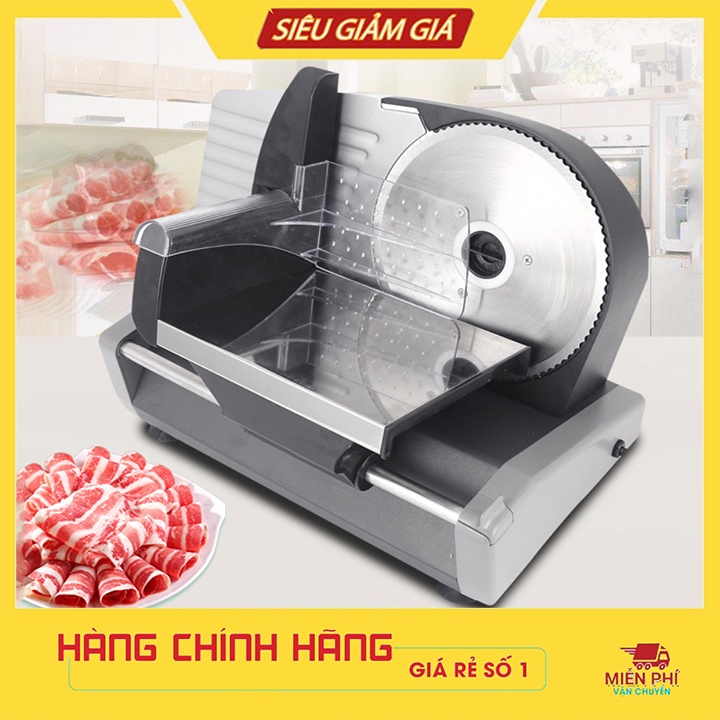 Máy thái lát thịt đa năng, cắt lát rau củ, bánh mỳ bán tự động SOKANY 500W