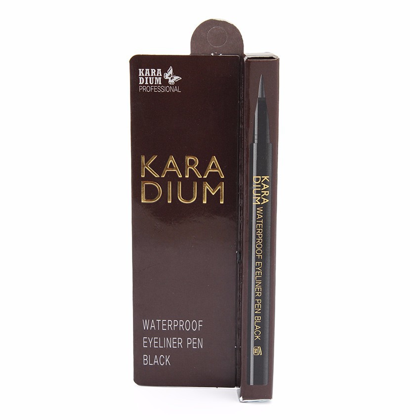Bút Dạ Kẻ Mắt Karadium Waterproof Eyeliner Pen Black