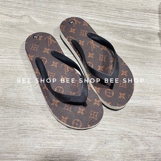 Dép tông nam lv in logo vân hoa y22 - dép xỏ ngón nam cao cấp - bee shop