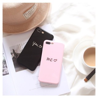Ốp you & me bóng cho iPhone ( bán kèm dây đeo giá rẻ)